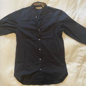Men’s Burberry button down shirt- black size S